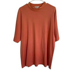 Cutter &‎ Buck XL Mens CB DryTec Golf Polo Shirt Ribbed Knit Coral